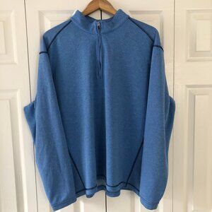 Pebble Beach Performance Mens XL with Quarter Zip-up Pullover Sweater